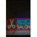 Neon Hair Salon Led Aydınlatma Tabela